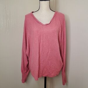 Anthropologie Saturday Sunday Dolman Sleeve Sweater Salmon‎ Womens Size Medium